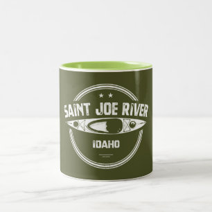 Saint Joe River Idaho Kayaking Två-Tonad Mugg