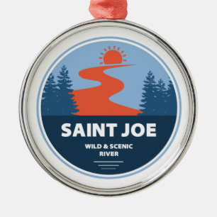 Saint Joe Vild och floden Idaho Julgransprydnad Metall