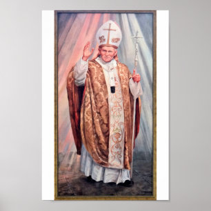 Saint Johannes Paulus II - Beloved Pope från Polen Poster