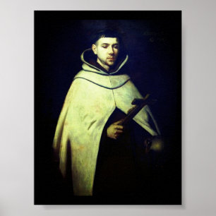 Saint John av Kor av Zurbarán Poster
