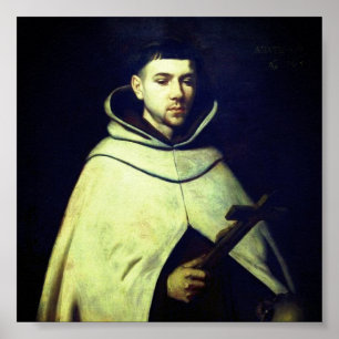 Saint John av Kor av Zurbarán Poster