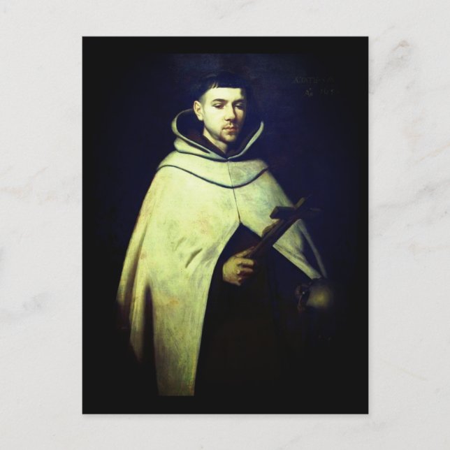 Saint John av Kor av Zurbarán Vykort (Framsida)