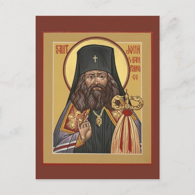 Saint John av San Francisco Prayer-kort Vykort (Framsida)