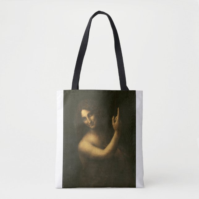 Saint John Baptist av Leonardo da Vinci Tygkasse (Framsida)