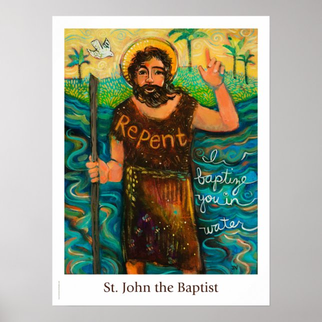 Saint John, Baptist Christian poster (Framsidan)