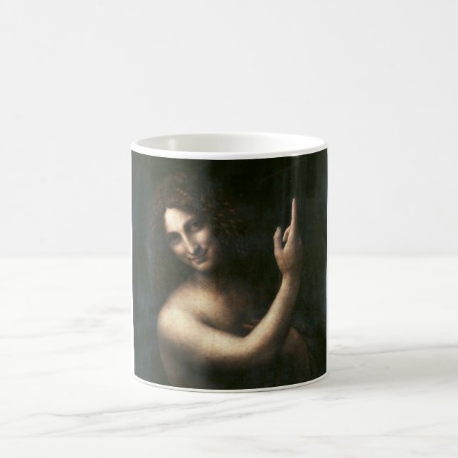 Saint John Baptist, Leonardo da Vinci Kaffemugg (Center)