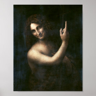 Saint John Baptist, Leonardo da Vinci Poster