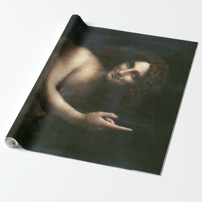 Saint John Baptist, Leonardo da Vinci Presentpapper (Utrullad)
