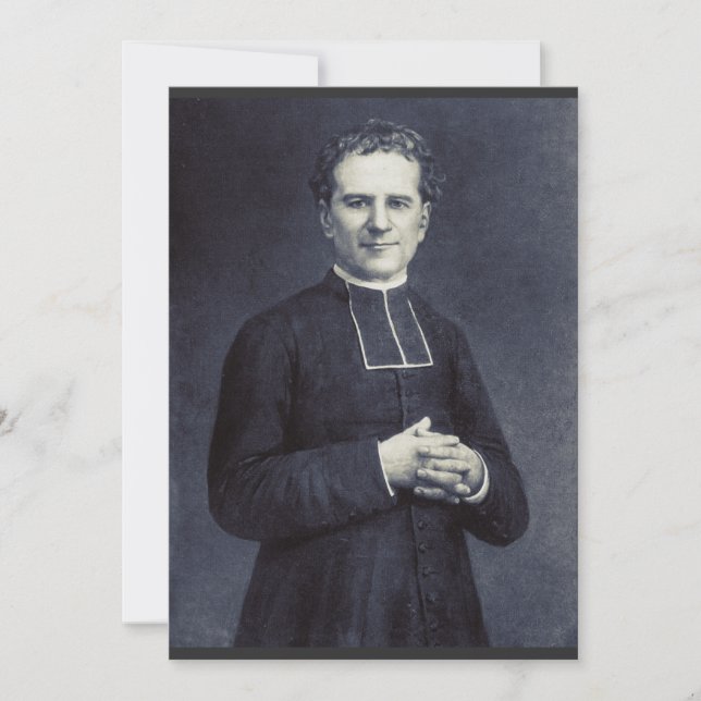 Saint John Bosco Far och Unga lärare Inbjudningar (Framsida)