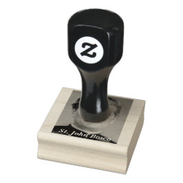 Saint John Bosco Porträtt Rubber Frimärke Stämpel