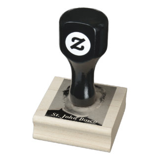 Saint John Bosco Porträtt Rubber Frimärke Stämpel