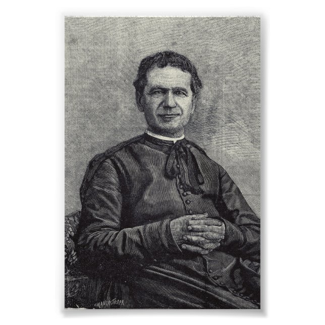 Saint John Bosco Priest och Confessor Fototryck (Framsidan)