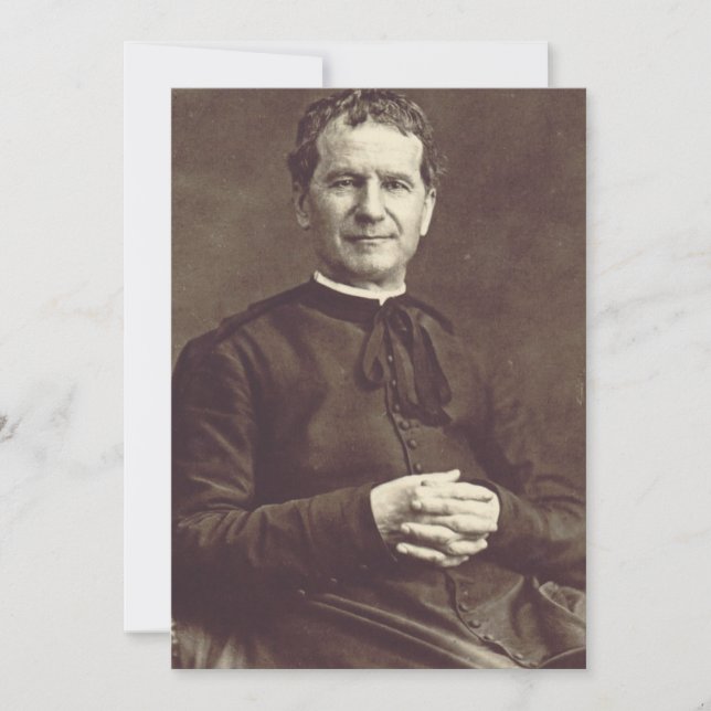 Saint John Bosco Priest och konserter Tack Kort (Framsida)