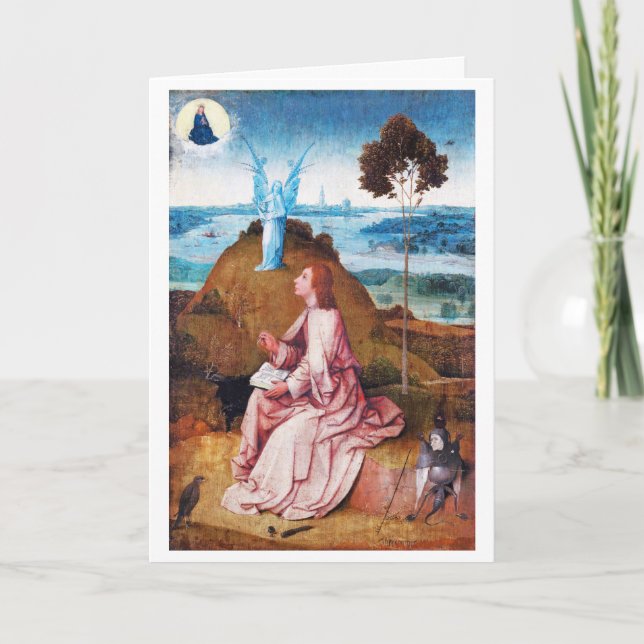 Saint John Evangelist on Patmos, Bosch Kort (Framsida)