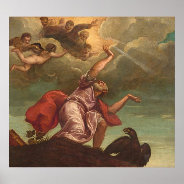 Saint John Evangelist - Titian Fine Art Poster (Framsidan)