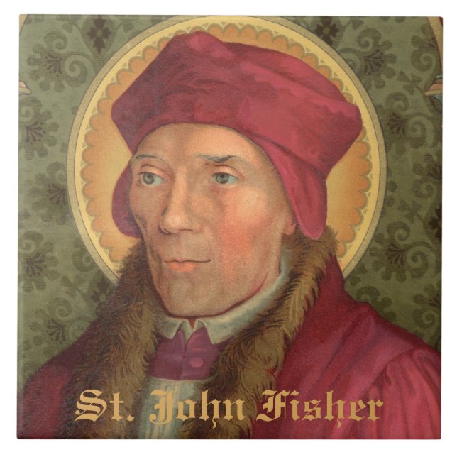 Saint John Fisher (SAU 025) Ceramic Kakelplatta (Framsidan)