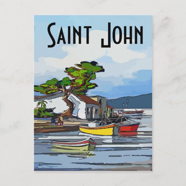 Saint John Island,redigera text Vykort (Framsida)
