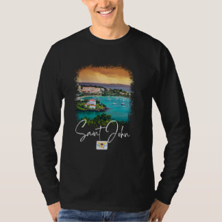 Saint John Island Sunset T Shirt