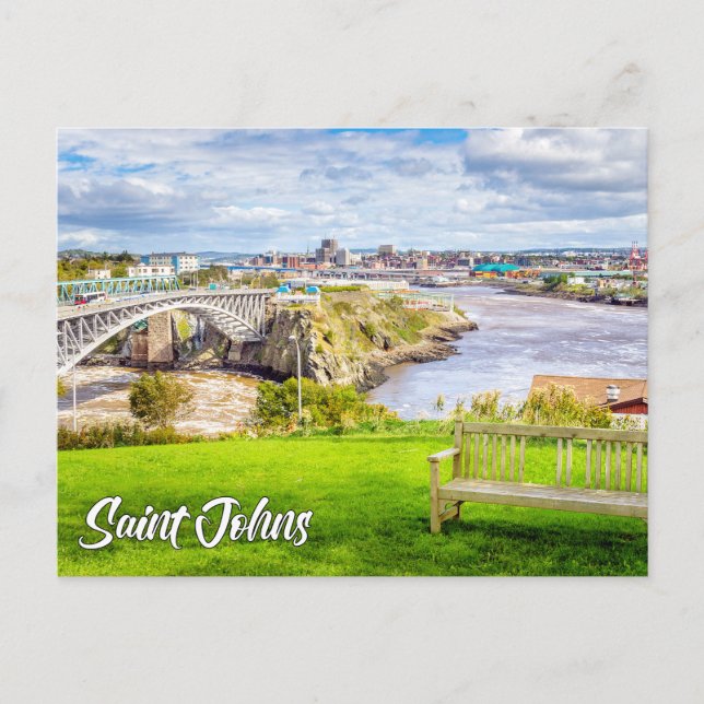 Saint John, New Brunswick, Kanada Vykort (Framsida)