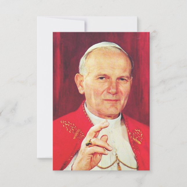 Saint John Paul II Apostle of Dignity Holy Card Tack Kort (Framsida)