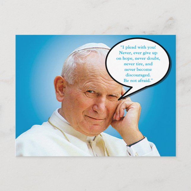 Saint John Paul II Karol Wojtyla Postcard Vykort (Framsida)