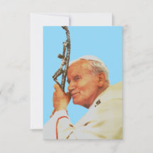 Saint John Paul II Witness to Hope Holy Card