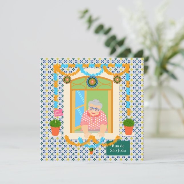 Saint John portugisisk Festa granne Inbjudningar (Stående Fram)