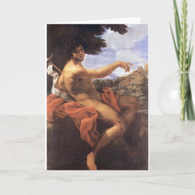 Saint John the Baptist Fine Art Greetings Card Kort (Framsida)