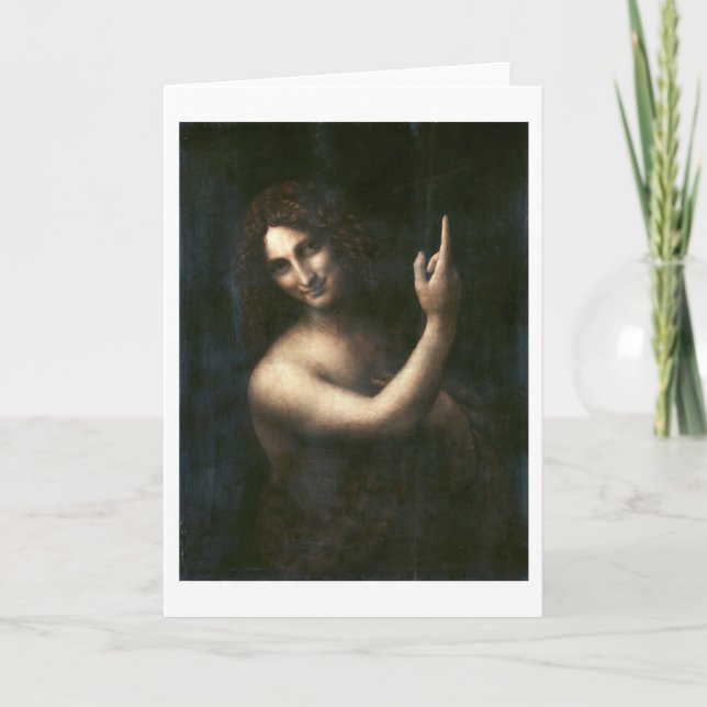 Saint John the Baptist, Leonardo da Vinci Kort (Framsida)