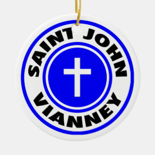 Saint John Vianney Julgransprydnad Keramik