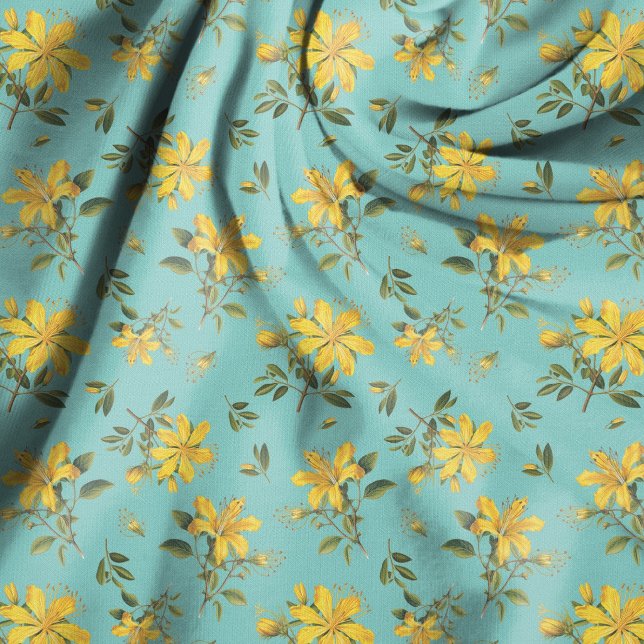 Saint Johns Wort Flowers Pattern Tyg (Skapare uppladdad)