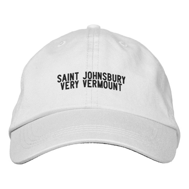 Saint Johnsbury Vermont Hat Broderad Keps (Framsida)