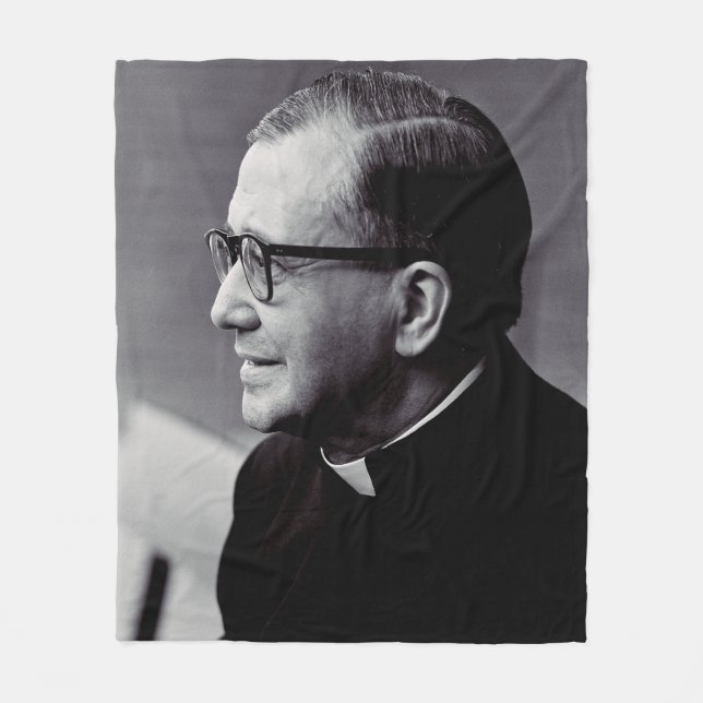 Saint Josemaria Escriva Fleecefilt (Framsidan)