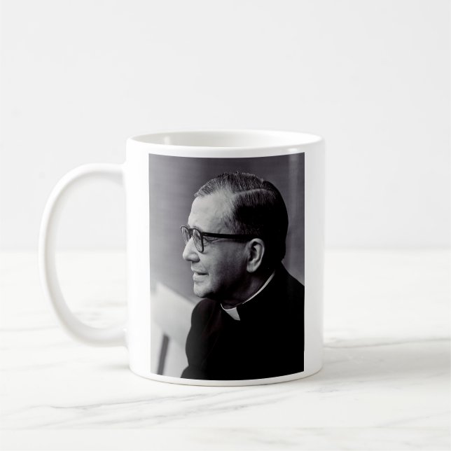 Saint Josemaria Escriva Kaffemugg (Vänster)