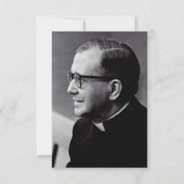 Saint Josemaria Escriva Premium Holy Card Tack Kort