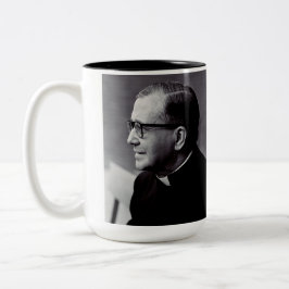 Saint Josemaria Escriva Två-Tonad Mugg
