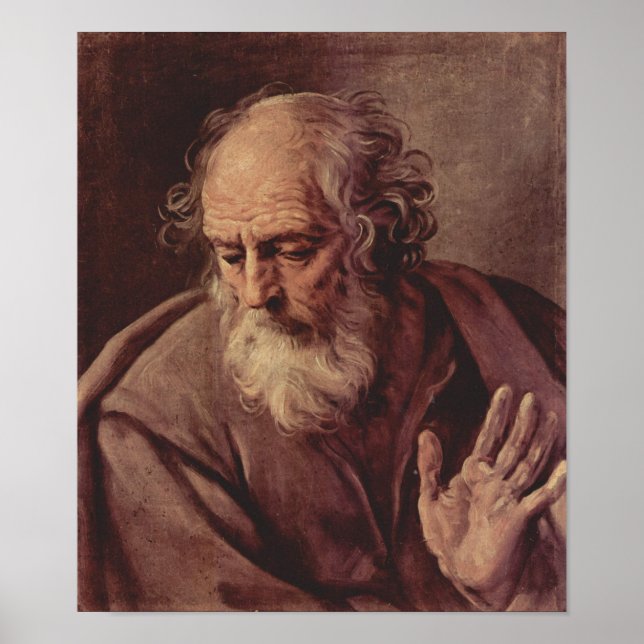 Saint Joseph av Guido Reni Poster (Framsidan)
