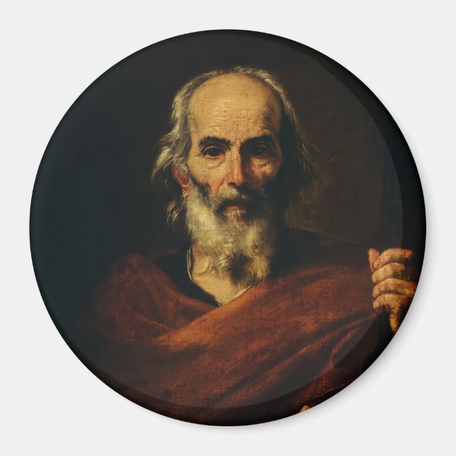 Saint Joseph av Jusepe de Ribera Magnet (Framsidan)