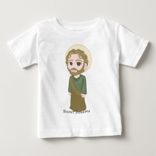 Saint Joseph Cute Catholik T-shirt (Framsida)