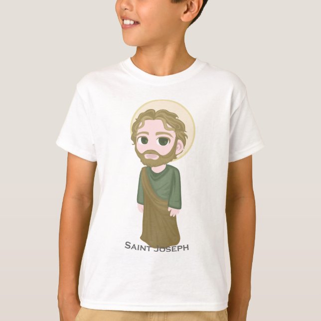Saint Joseph Cute Catholik T-shirt (Framsida)