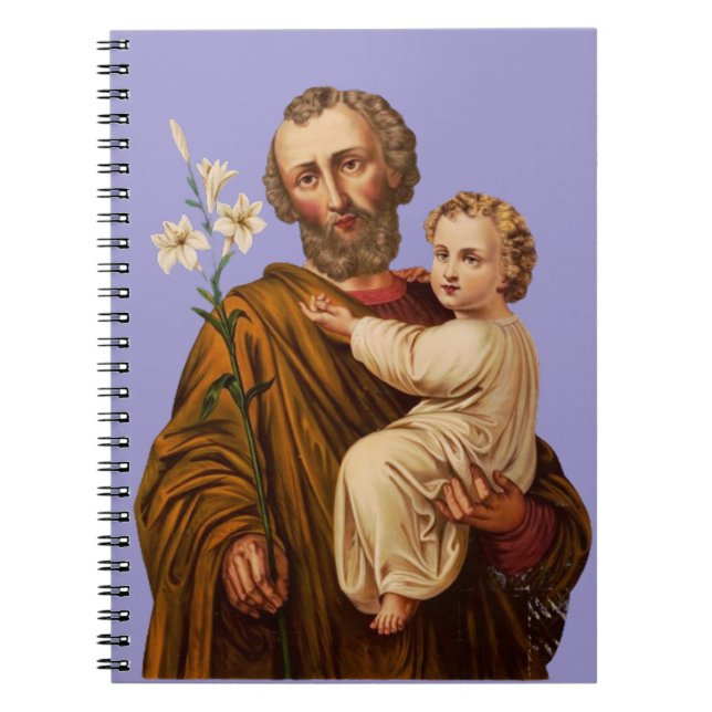 Saint Joseph Guardian från Heligans familj Anteckningsbok (Framsidan)