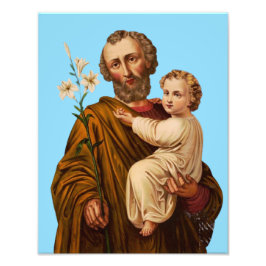 Saint Joseph Guardian från Heligans familj Fototryck