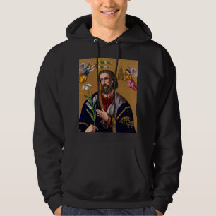 Saint Joseph Guardian från Heligans familj Hoodie