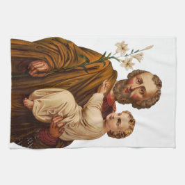 Saint Joseph Guardian från Heligans familj Kökshandduk