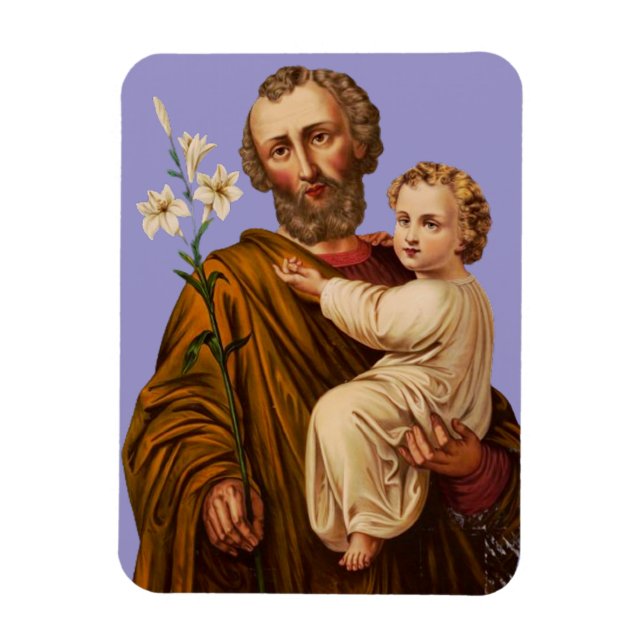 Saint Joseph Guardian från Heligans familj Magnet (Vertikal)