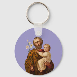 Saint Joseph Guardian från Heligans familj Nyckelring