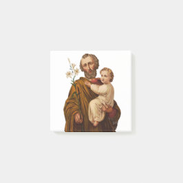 Saint Joseph Guardian från Heligans familj Post-it Block