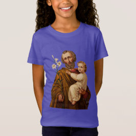 Saint Joseph Guardian från Heligans familj T Shirt