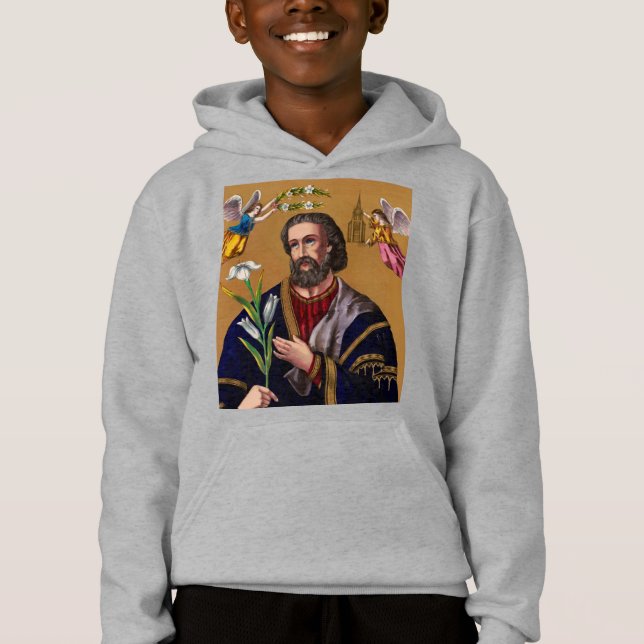 Saint Joseph Guardian från Heligans familj T Shirt (Framsida)
