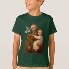 Saint Joseph Guardian från Heligans familj T Shirt